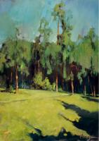 "Pine in Palanga", 2009, canvas, oil, 70x50 cm
